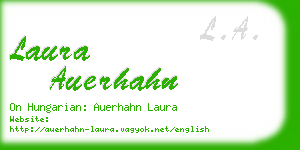 laura auerhahn business card